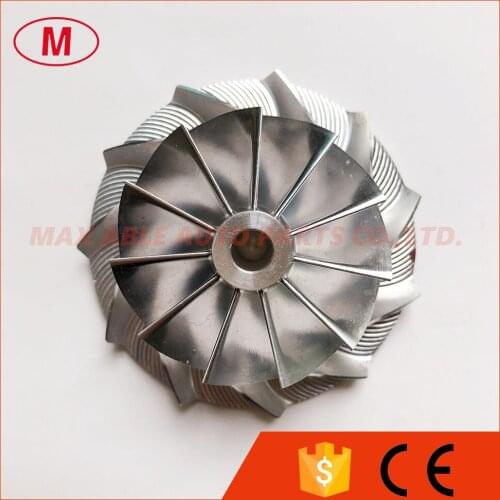 T25 445436-0011 42.56/60.13mm 11+0 blades turbo milling/aluminum 2618/billet compressor wheel for 454154-0001 Coupe