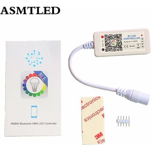 DC 12V 24V Mini BT LED RGBW Controller 4Channel Bluetooth RGBW Led Controller IOS Android APP for RGB RGBW RGBWW LED Strip Light