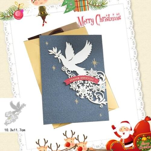 Lace Snowflake Birds Craft Metal Cutting Dies Scrapbooking Album DIY Paper Christmas Card Craft Embossing Die 2020