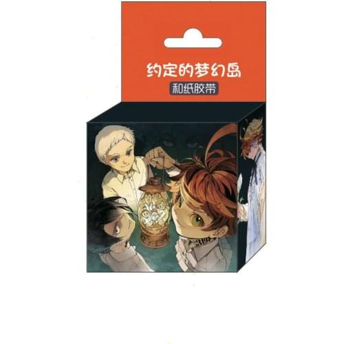1.5cm*5m The Promised Neverland Anime Tape Adhesive Tape DIY Scrapbooking Sticker Label Masking Tape