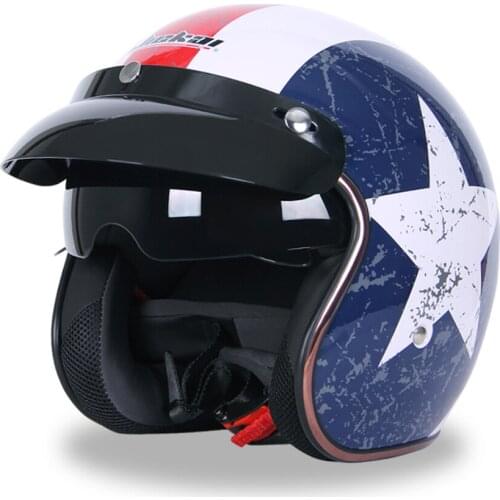Motorcycle Helmet Dual Lens Motorcross Racing Crash Moto Helmet Sctooer Riding Motornike Biker Open face Helmet Men Women