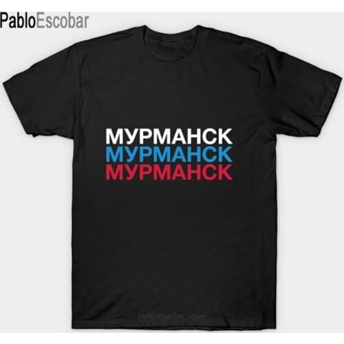 Men cotton tshirt summer t shirt MURMANSK T-Shirt man shubuzhi tee-shirt bigger size