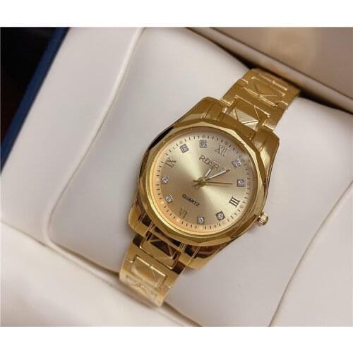 Wrist Watch 2021 New Quartz Watch Business Fashion Leisure Sports Mens and Womens Diamond Inlaid Steel Band Couple Watch