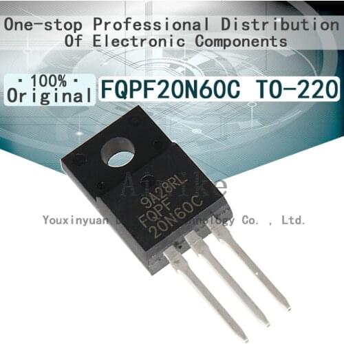 10/Pcs New Original FQPF20N60C 20N60C TO-220 20A 600V MOS field effect MOSFETN