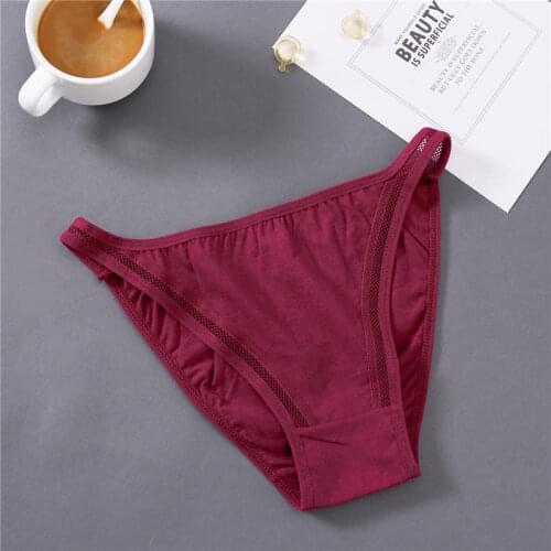 Sexy Lingerie Underwear Lace Striped Panties Hollow Out Charming Panties Sexy Women Low Rise Women Female Cotton Pantys