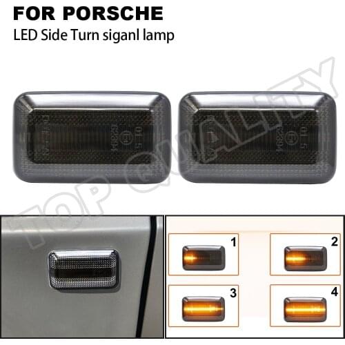 Turn Signal Lamp For Porsche 911 Carrera 930 964 924/924S 993 944 959 968 Amber Dynamic LED Side Marker Light Arrow Repeater