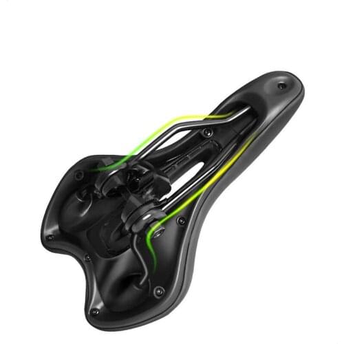 Silicone Bicycle Seat Breathable Strong Mountain Bike Saddle Bicycle Seat Ergonomic Design Bicycle Saddle