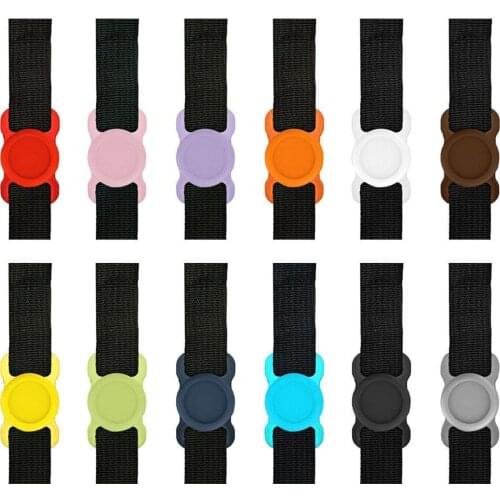 Pet Silicone Protective Case for Apple Airtags GPS Finder Dog Cat Collar Loop for Apple Locator Tracker Anti-lost Device