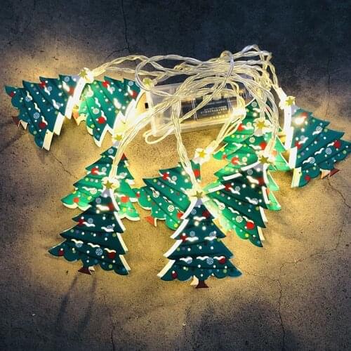New LED Christmas Tree Light String Snowman String Light Socks Christmas Decoration Light USB/battery Power House Decoration