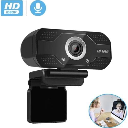 BESDER 1080P 30fps USB Webcam For Live And Meeting Laptop PC Plug Play With Two Way Audio Wide Angle School Live CCTV Camera