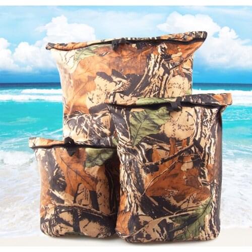 Outdoor Boating Kayaking Camping Camouflage Blue 3Pcs/Set Waterproof Drifting Folding Ultralight Rafting Storage Dry Bag Sack