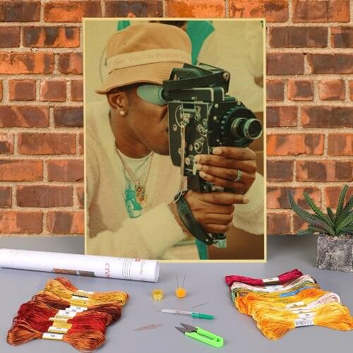 Tyler Flower Boy Printed Water-Soluble Canvas 11CT Cross-Stitch DIY Embroidery Kit DMC Threads Knitting Different