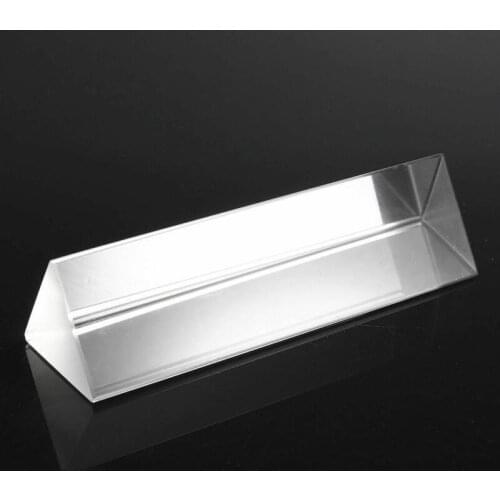 1pcs100x30x30mm prism triangle precision K9 optical glass reflection physics education teaching spectrum prism rainbow student