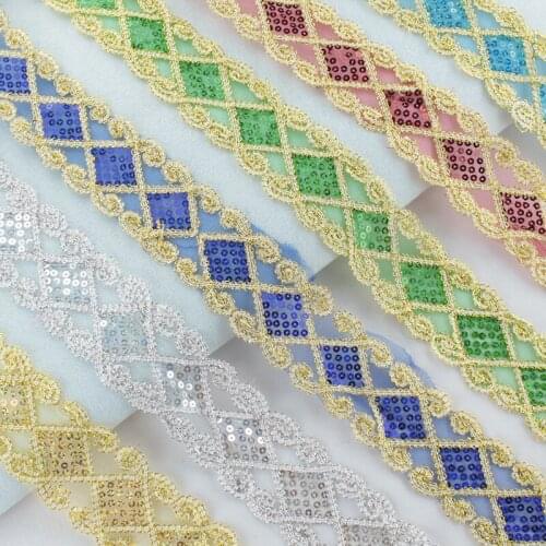 10yards Lace Ribbon 5.5cm Wide Embroidery Lace Fabric Trim for Sewing