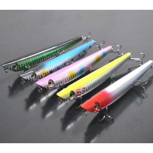 5Pcs Pencil Crankbait Hard Bait 12cm 15g Tight Wobbler Slow Floating Model Fish Lure Swimbait With 3 Treble Hook Bass killer
