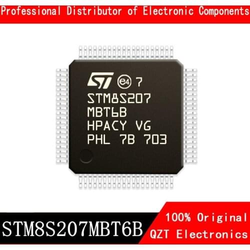 5pcs/lot new original STM8S207MBT6B STM8S207 LQPF80 microcontroller MCU