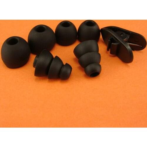 7pcs/ set In Ear Earphones Ear Tips Earphones Cable Clip Sillicon Case Cover Earmuffs