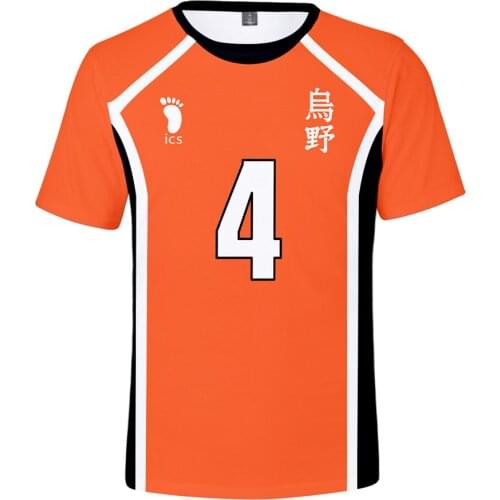 Anime Haikyuu Cosplay T Shirt Men Karasuno High School Hinata Shoyo Kageyama Tobio Volleyball Uniform Funny Tshirts Graphic Tees