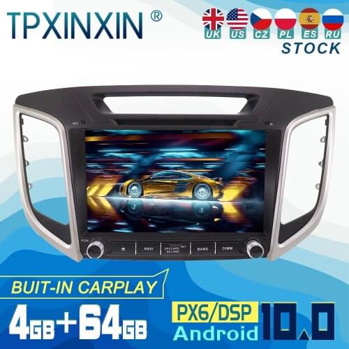 For Hyundai IX25 2014-2019 Android 10 Carplay Radio Player Car GPS Navigation Head Unit Car Stereo CD DVD WIFI DSP BT