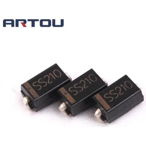 100PCS SS210 SMD Schottky Barrier Rectifier Diode 2A 100V DO-214AA SMD