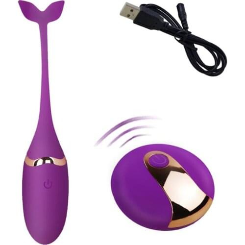 Wireless Remote Control Vibrating Silicone Bullet Egg Vibrators USB Rechargeable Massage Ball Adult Sex Toys