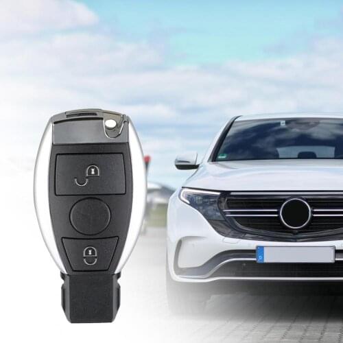 Smart Key Fob 2 Button Remote Silver Edge Key Case with Blade for Mercedes-Benz opel astra h mercedes w204 chevrolet cruze