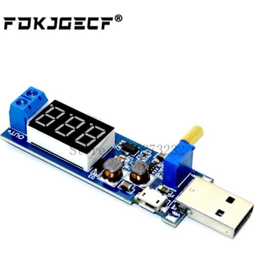 DC-DC 5V to 3.5V / 12V USB Step UP / Down Power Supply Module Adjustable Boost Buck Converter Out DC 1.2V-24V