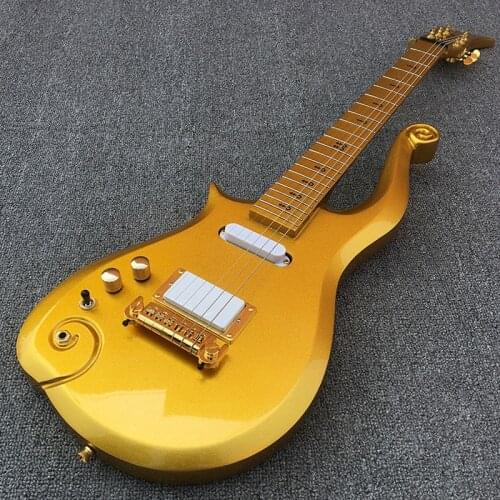 Lefty Prince Cloud guitar left handed Electric Guitar sperm Symbol inlays hand made guitar free shipping