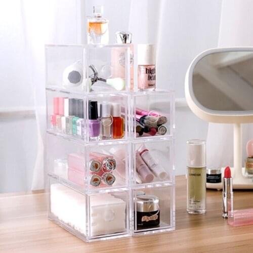 Tape storage box drawer type acrylic transparent desktop girl paper hand bag rack and paper stationery artifact