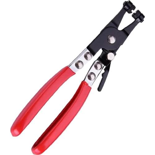 Round Plier Car Tube Clamp Long Automotive Hose Clamp Pliers Straight Throat Tube Bundle Clamp Removal Tool Motorcycle Tools