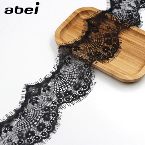 10cm 3yards White Black Eyelash Lace Tirms Quality lace ribbon Garments Accessories