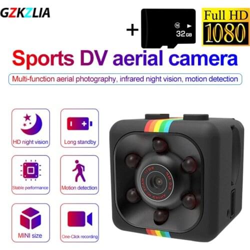 Z42 Mini Camera HD1080P Sports DV Video Small Webcam Sensor Night Vision Camcorder Outdoor Aerial Camera 720P Recorder Chargable