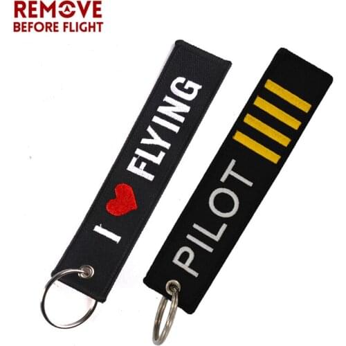 REMOVE BEFORE FLIGHT Fashion Keychain Chaveiro Para Moto Keychain Jewelry Bijoux Embroidery key holder Chain Keychain for Cars