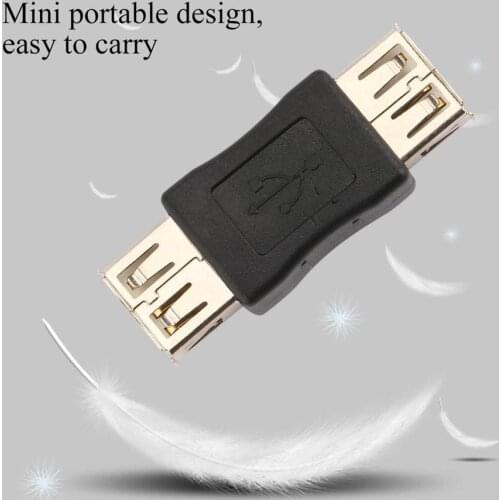 New Portable Mini USB 2.0 Type A Female to Female Coupler USB Adapter Connector to F / F Converter Application in Lighting