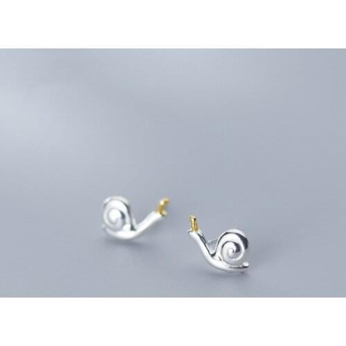 New Trendy Snail Stud Earrings For Women Mini Cute Fashion Simple High Quality Korea Hot Sale Student Lady Jewelry Gift BOYULIGE