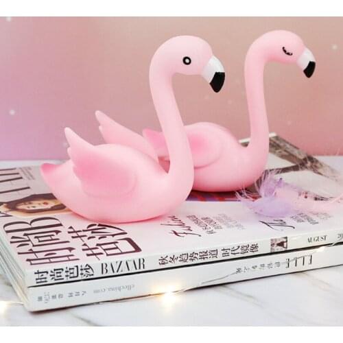 Pink Flamingo Wedding Cake Topper for Christmas Baby Shower Bridal Wedding Birthday and Anniversary Party Decoration
