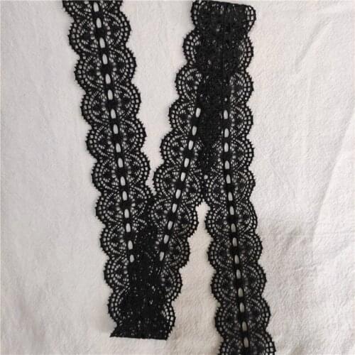 Width 3 cm small black lace edging, clothing, underwear sewing