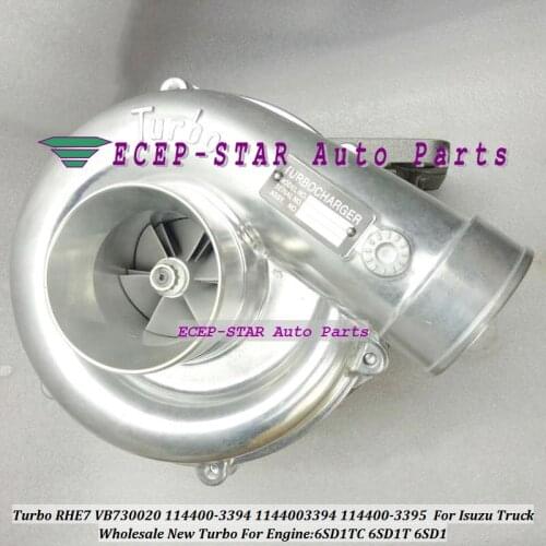 Turbo RHE7 VB730020 114400-3394 1144003394 1-14400-3394 For Isuzu Truck 6SD1TC 6SD1T 6SD1 114400-3395 1144003395 1-14400-3395