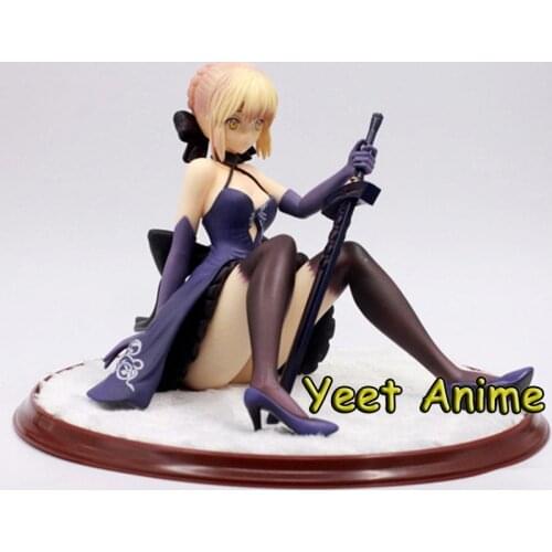 Japan Anime Figurine 18CM Fate/stay Night Seba Sitting Position Take the Sword FATE Collection Of Ornaments Figurine Toys Gifts