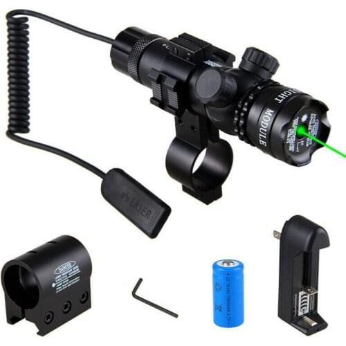 Green /Red Dot Laser Sight Riflescope Tactical Hunting Optical Sight Mount Remote Pressure Switch For Picatinny Rifle Hunting