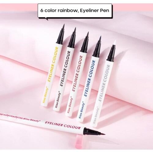 Liquid Matte Eyeliner Pencil Waterproof Long Lasting Quick Dry Glow Brown Purple Color Eyeliner Women Eye Makeup Cosmetic Tools