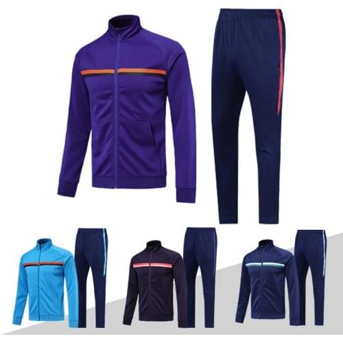 Winter Mens Sport Suit Training Football Jacket Set Tracksuit Long Sleeve Soccer Sets Running Suittuta uomo palestra