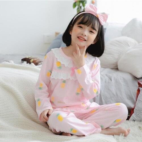 Winter Kids Cotton Pajamas Set Enfant Boys Pijama Toddler Inflant Nightwear Baby Girl Clothes Kids Cartoon Sleepwear Pyjama