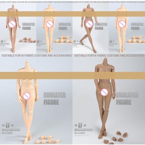 1/6 Female Flexible Body Suntan/pale Skin Big/middle Breasts Body For 1/6 Head Collectible Doll Toys Gifts