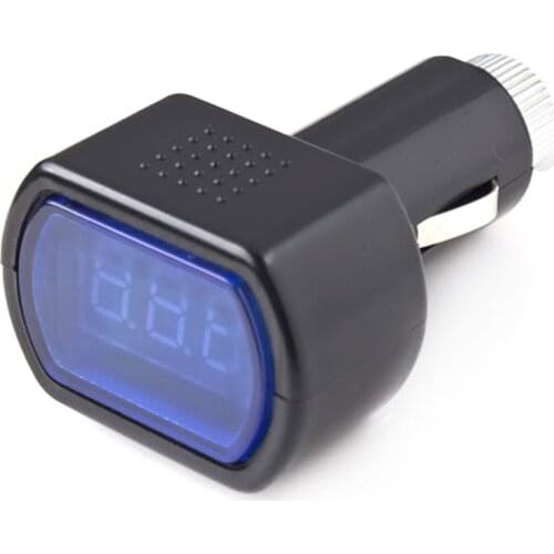 1pc New Portable Digital Monitor Display Portable Car Voltmeter Volt Current Temperature Meters LED Voltage Tester Panel