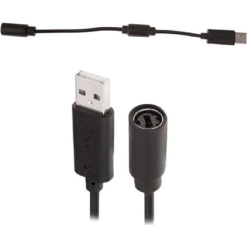 10 pcs USB Breakaway Cable Cord Adapter For Xbox 360 Wired Controller 9" Black