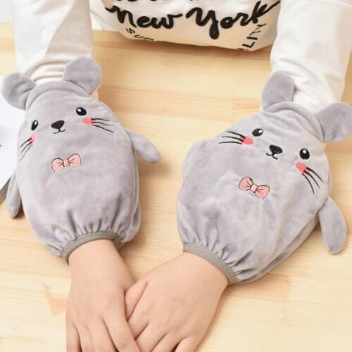 3Pairs Anti-fouling Cuff Oversleeve Adult Kids Office Kitchen Cartoon Sleeve Autumn Winter House Cleaning Cuff OverSleeve