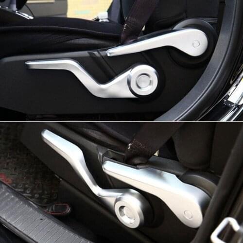 3X Chrome ABS Car Manual Seat Adjust Button Handle Knob Cover Fit for Jeep Compass Patriot