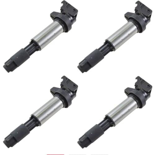 4x Coil Ignition for PEUGEOT-207 308 Citroen-C4 C5 BMW-3 5 7 X3 X5 X7 E46 E60 E65 0221504100 12137551260 12131712219 Car Fast