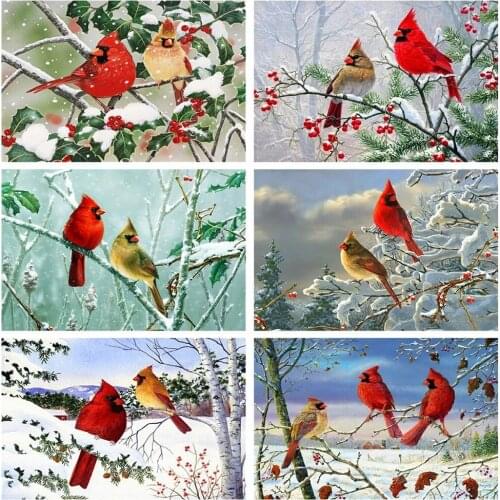 ARMYQZ Embroidered bird cross stitch new product 5D round diamond square diamond diamond painting animal rhinestone set mosaic w